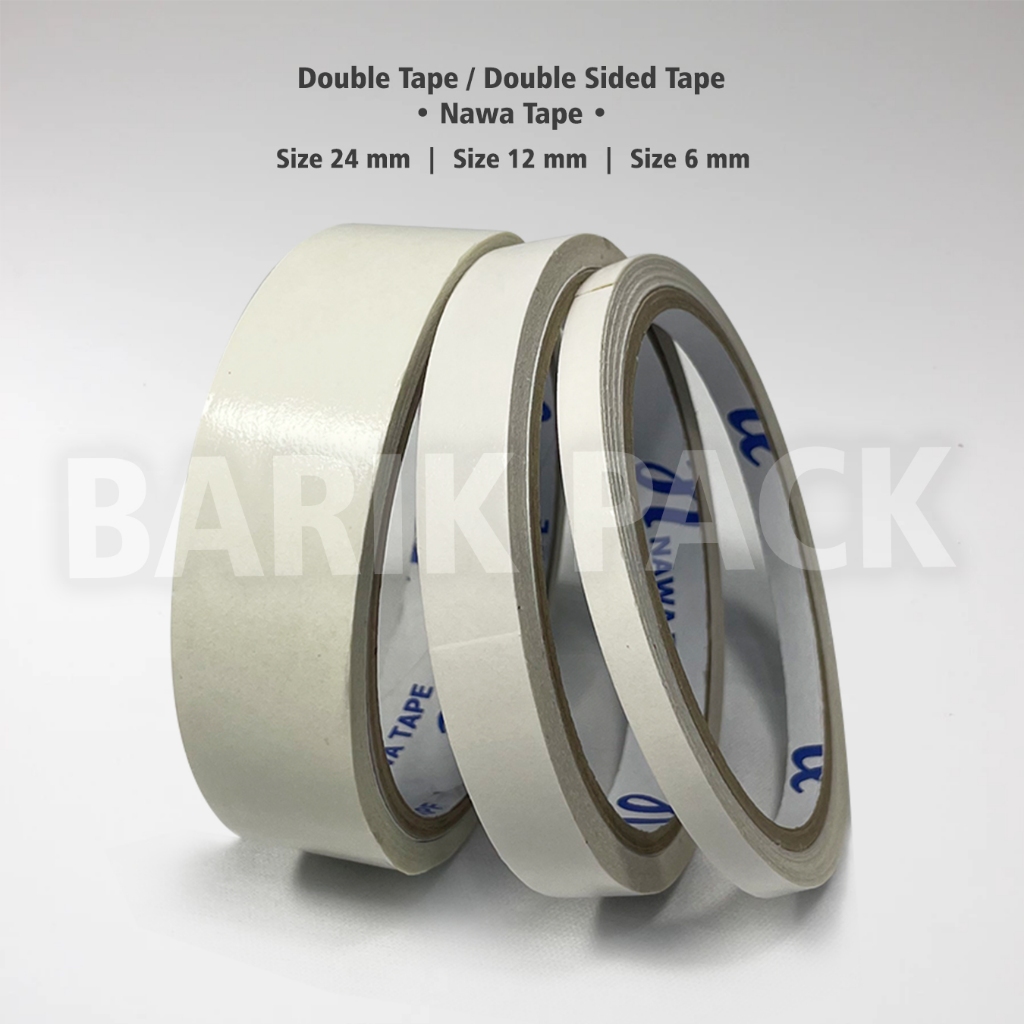 

Double Tape / Dobel Tape / Isolasi Double Tape 6mm 12mm 24mm 48mm
