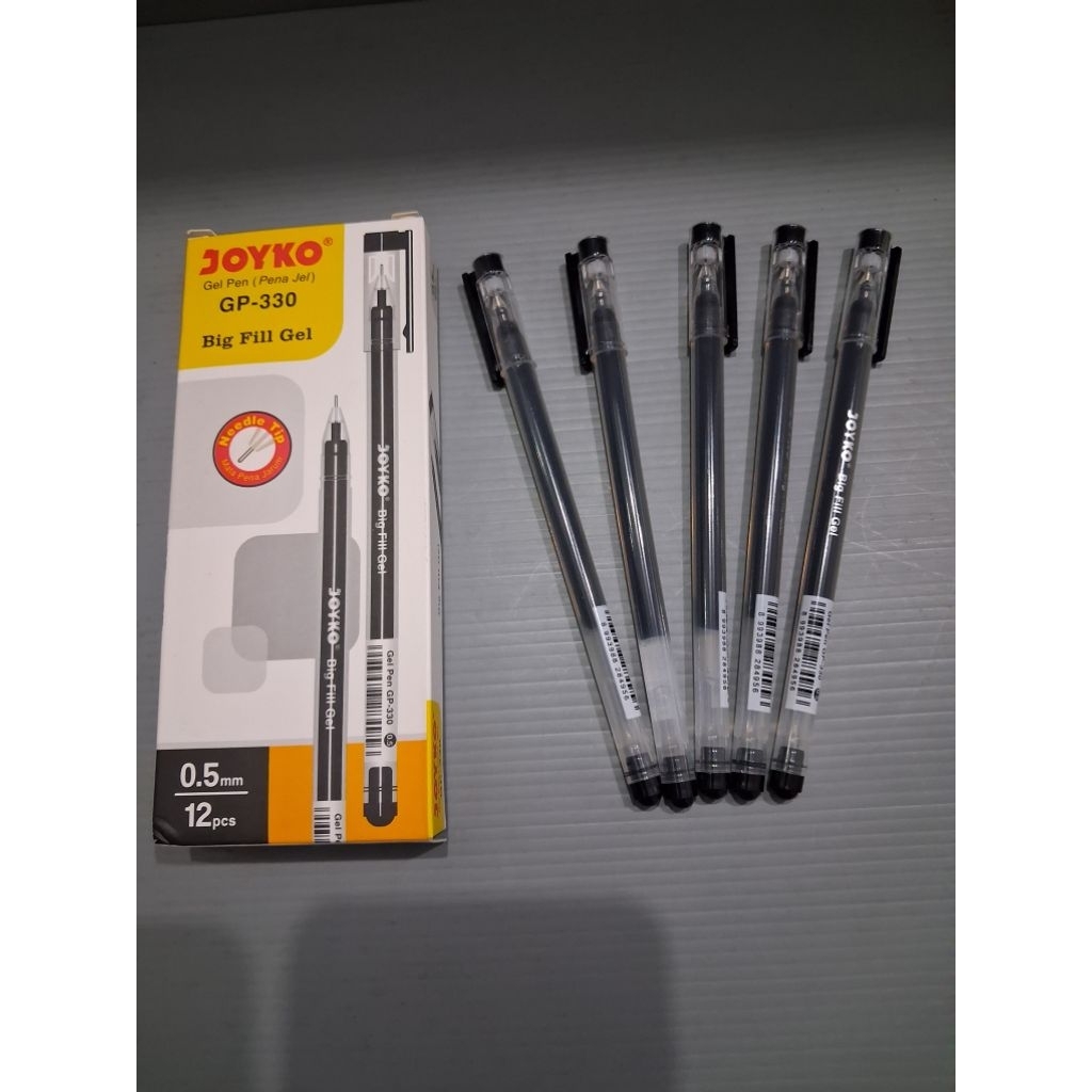 

Pulpen gel//gelpen 0.5mm joyko ( GP-330). 12pcs..