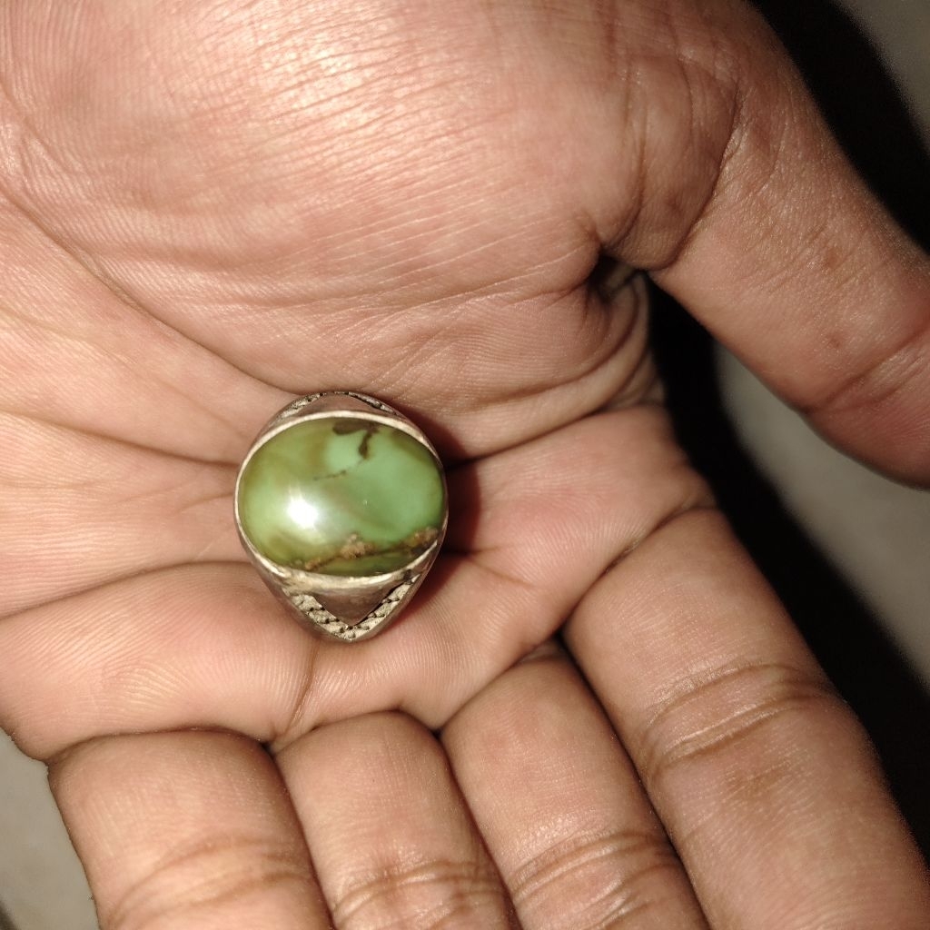 batu cincin pirus unik jadul langka