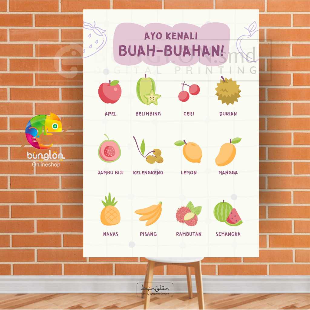

Poster Ayo Kenali Buah Buahan