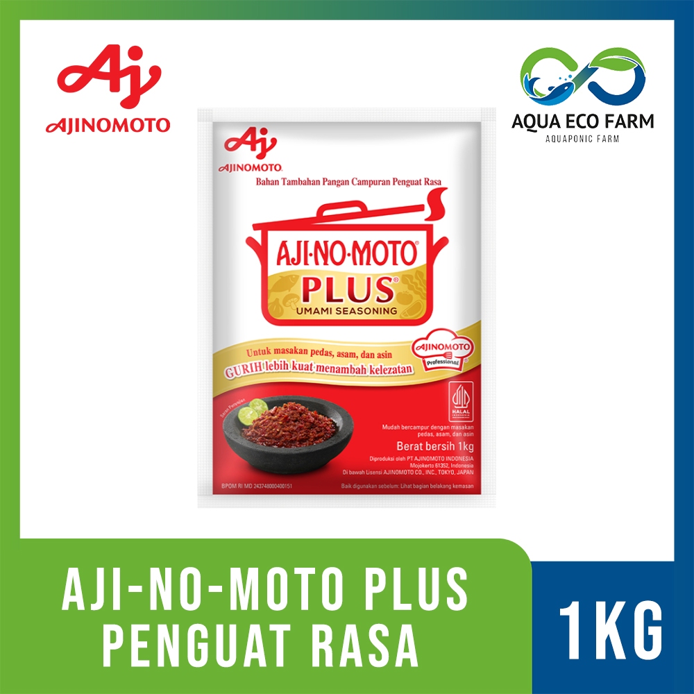 

[AquaEcoFarm] Ajinomoto Aji-No-Moto Plus 1kg – Penguat Rasa Gurih untuk Masakan | Bandung