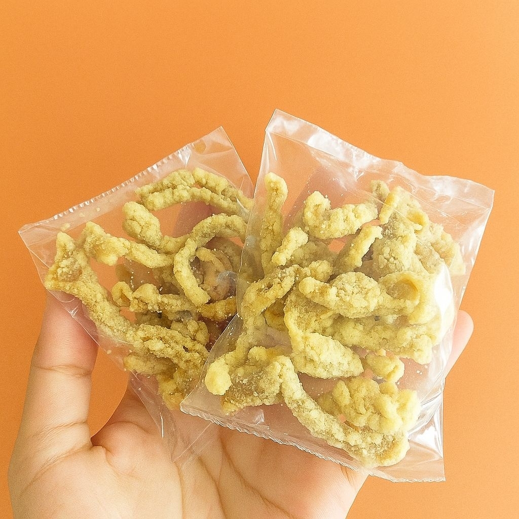 

Keripik usus 20pcs kemasan 15gr paket usaha