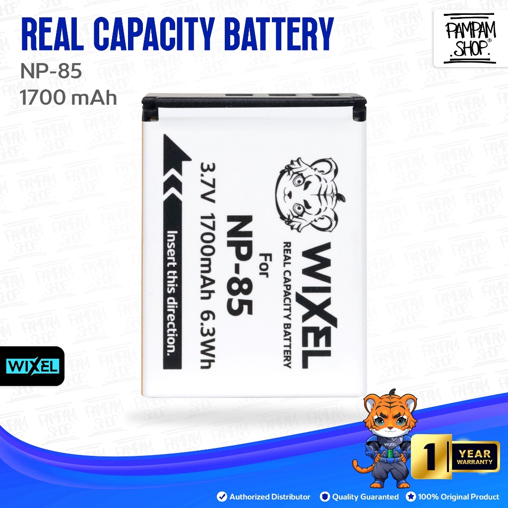 WIXEL Baterai Kamera NP-85 for FujiFilm FinePix S1 SL240 SL260 SL280 SL300 SL305 SL310 SL1000 Camera