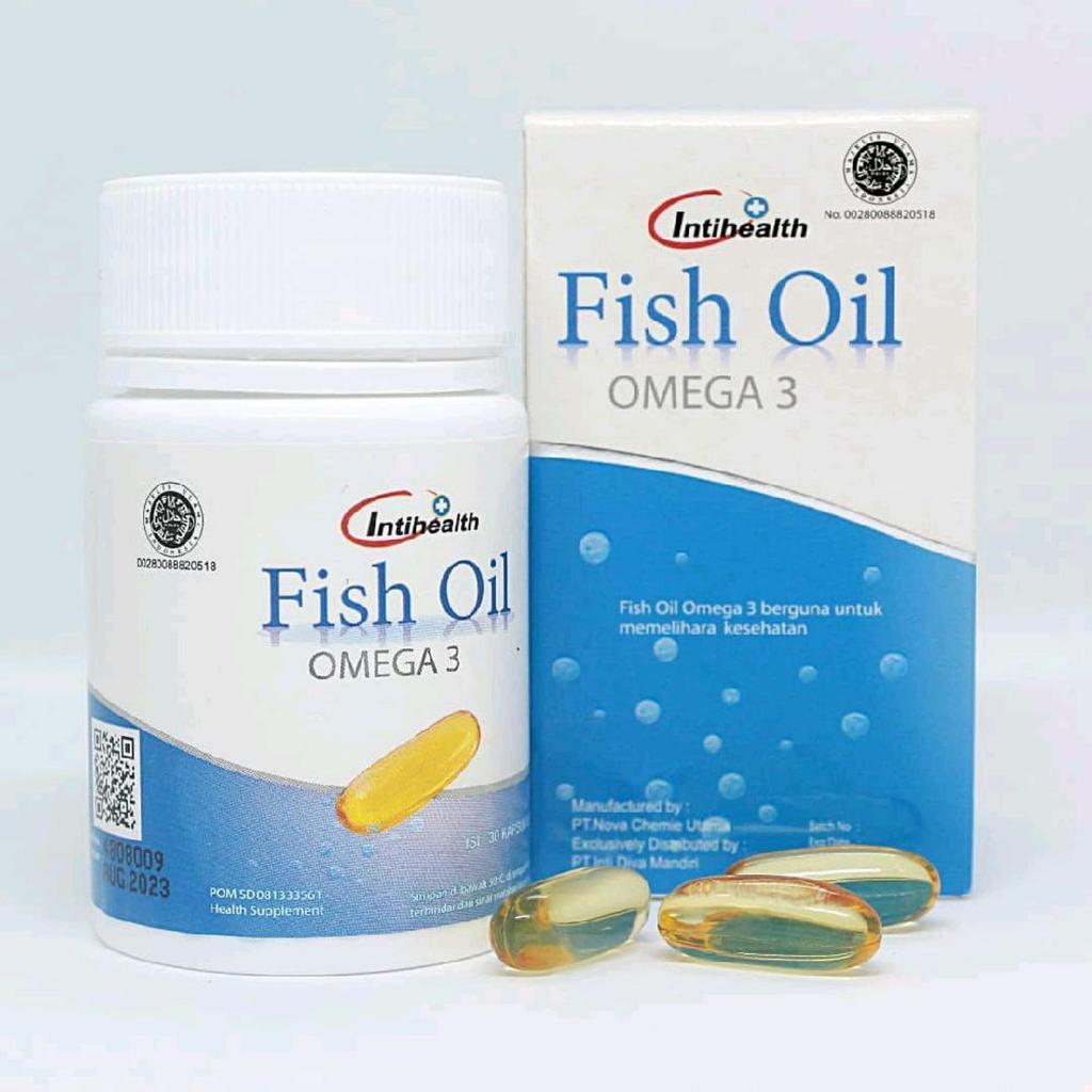 Intihealth Fish Oil / Minyak Ikan Mengandung Omega 3 isi 30kapsul