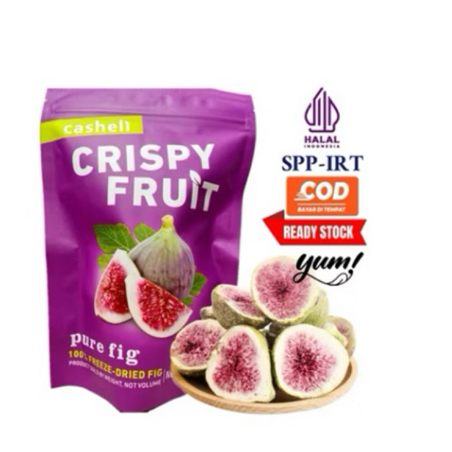 

casheli Crispy Fig Freeze-dried Fig Buah Tin 30g Buah Asli