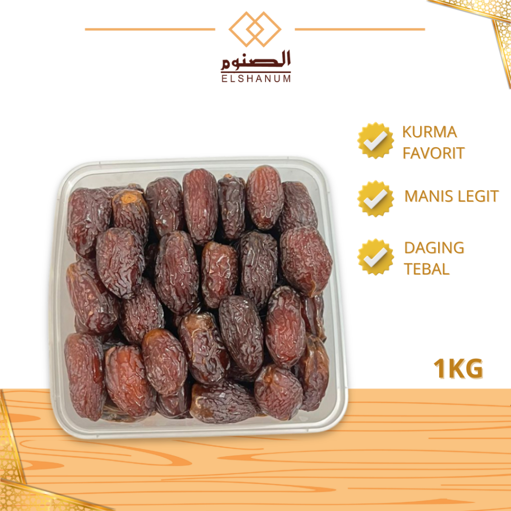 

Kurma Medjool Premium Natural Delight 1kg, Empuk Tebal Manis Nya Pas, Oleh-Oleh Haji, Dan Umroh