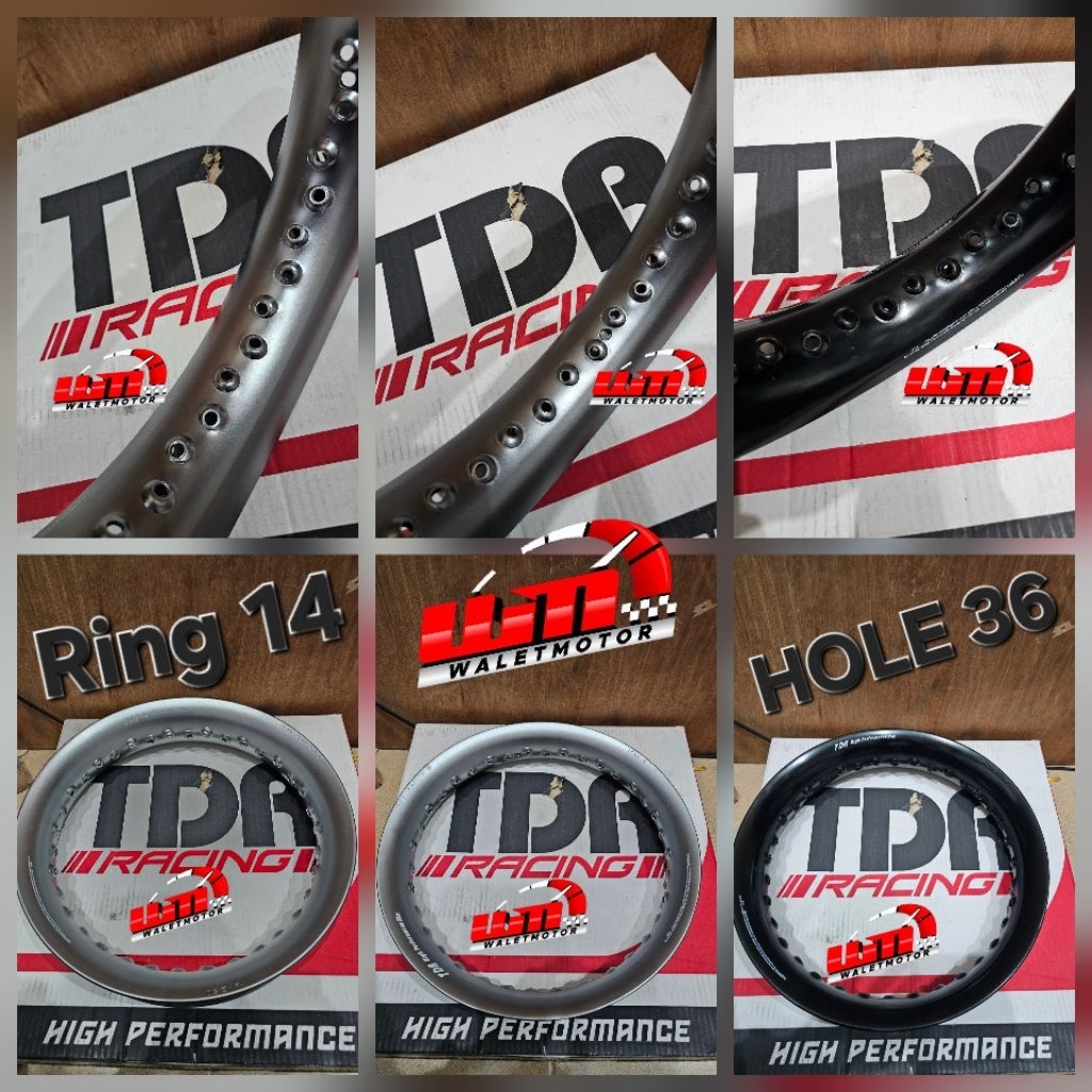VELG TDR U SHAPE 250,215 RING 14 BLACK,TITANIUM/PROMO VELG TDR U SHAPE 250,215RING 14 BLACK
