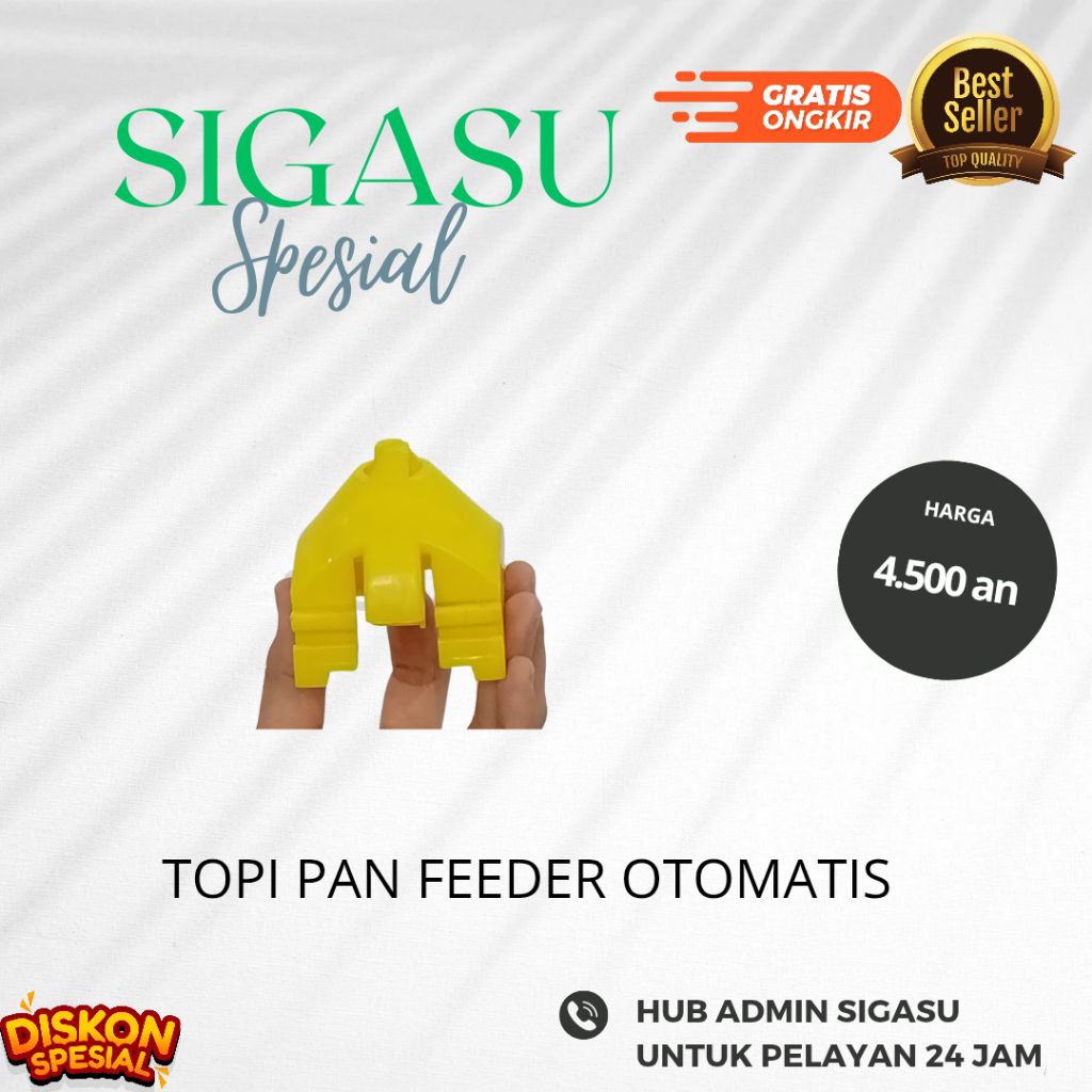 TOPI PAN FEEDER OTOMATIS / PART PAKAN AYAM OTOMATIS
