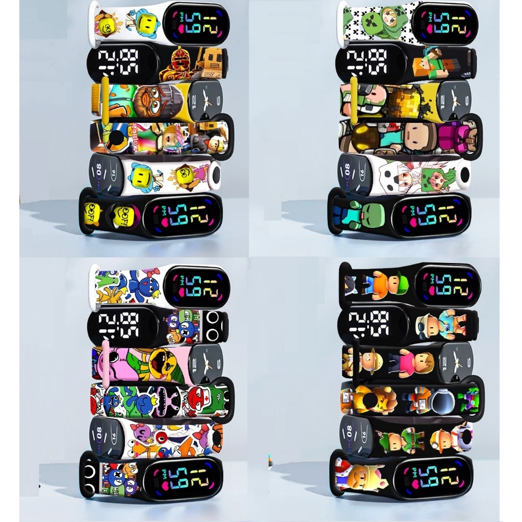 Jam Tangan Anak Digital Karakter Game Populer