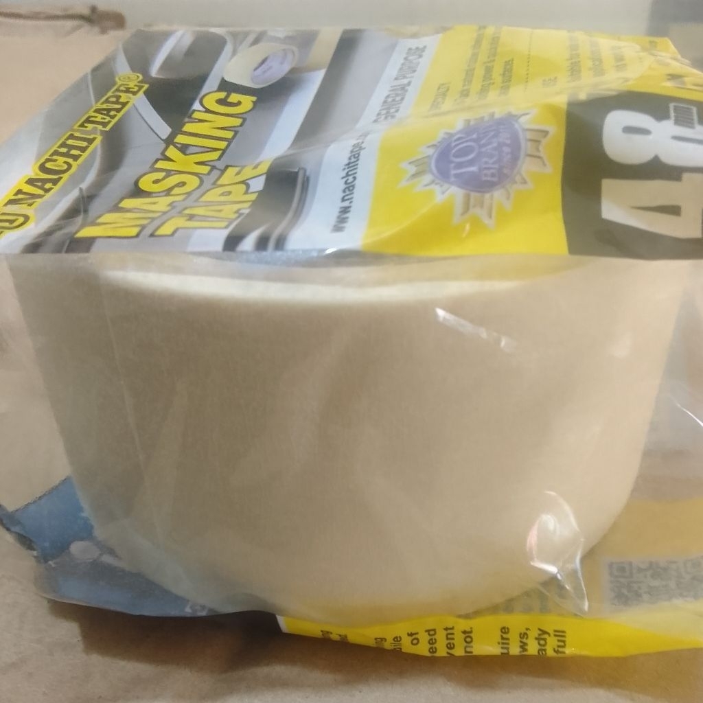 

Lakban kertas 2 inch 20Y masking tape isolasi 48mm 20 yard