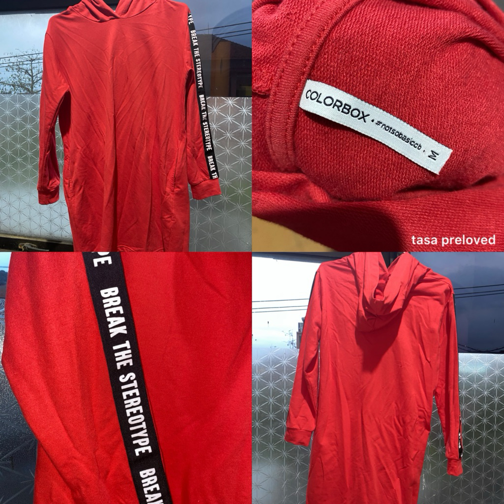 PRELOVED, HOODIE COLORBOX UK M