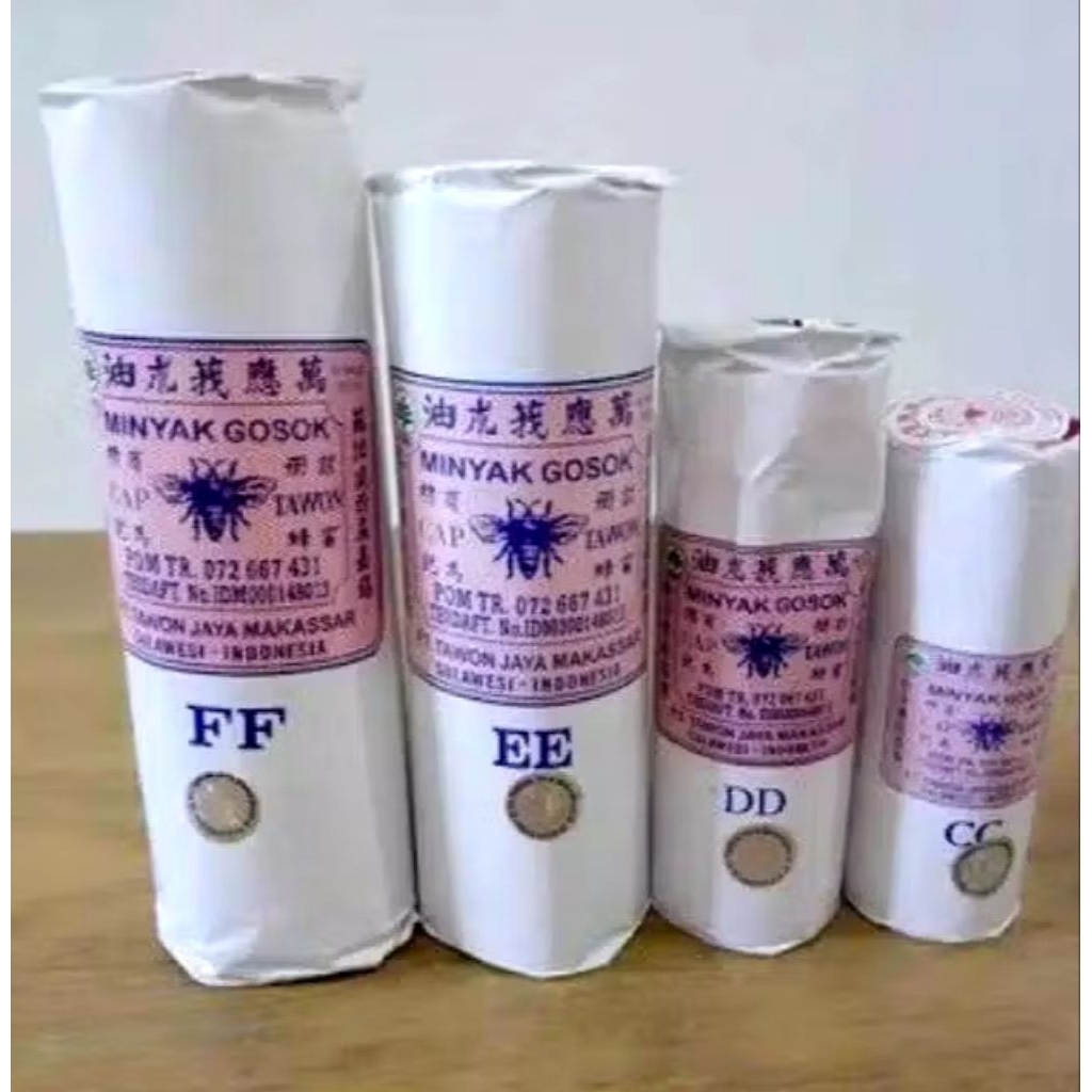 Minyak Tawon Minyak Gosok Cap Tawon FF 90ML, EE 60ML, DD 30ML, CC 20ML Minyak Gatal_Minyak Urut