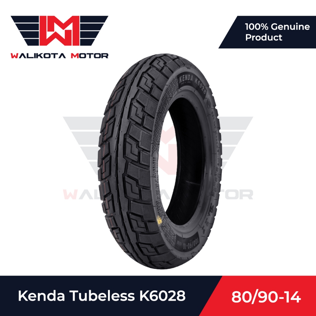 Kenda Ban Tubeless Tubles K6028 Knight 80/90 Ring 14 Ban Motor Depan Vario Beat Genio Original
