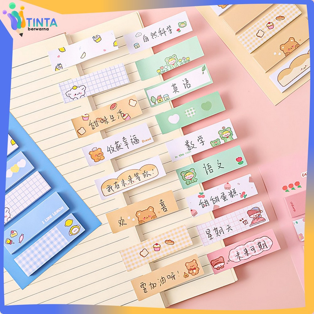 

Kertas Memo 6 Baris 120 Lembar Karakter Lucu / Sticky Note Pembatas Buku Perlengkapan Sekolah / 120 Sheets Sticky Notes Tempelan Lucu Import Tinta Berwarna A79