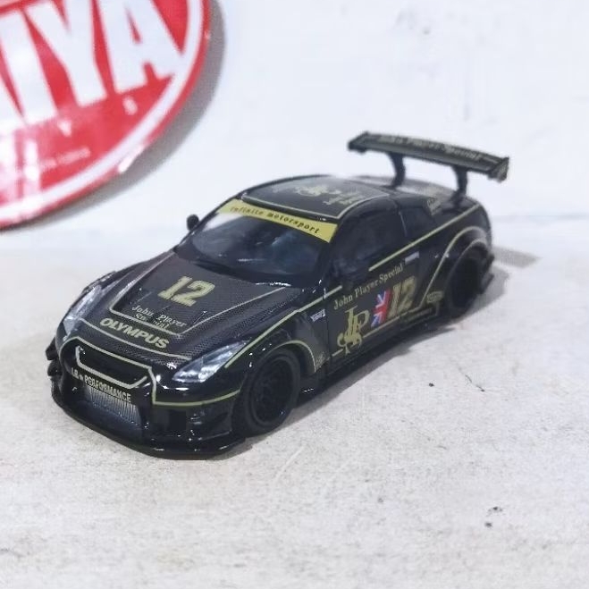MGT MINI GT 140 LBWK LB WORKS Nissan GT-R R35 Tipe 2 Rear Wing V3 JPS Lus NoBox Diecast JDM