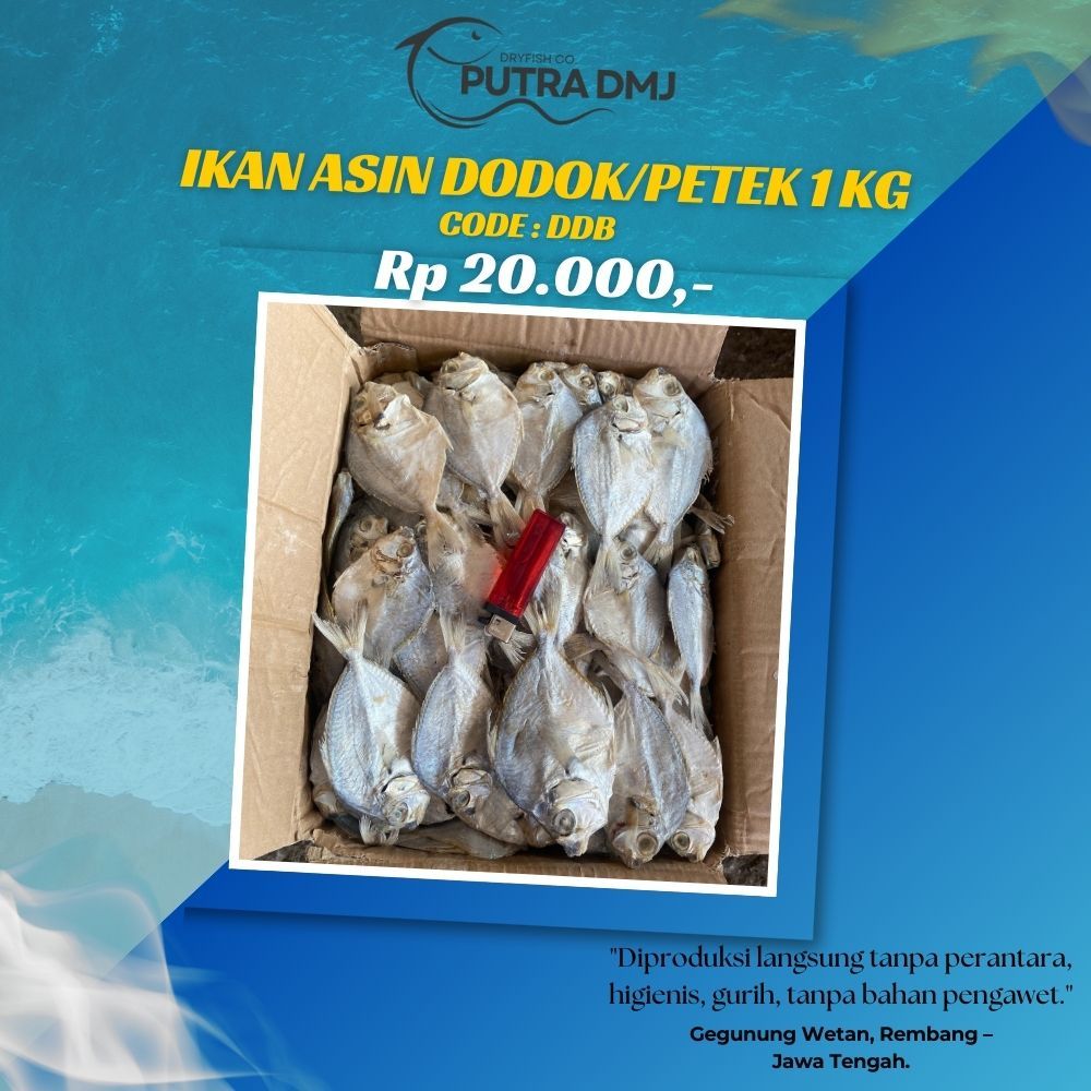 

Ikan Asin Dodok/Petek 1 KGIkan Asin Dodok Rembang 1Kg – Produksi Langsung, Gurih & Tahan Lama