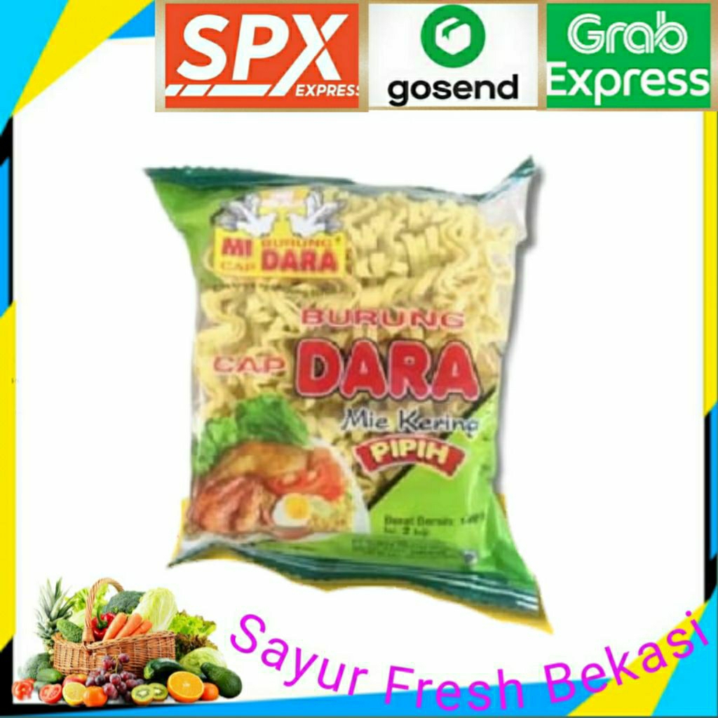 

Mie Kering Pipih Burung Dara 140gr.