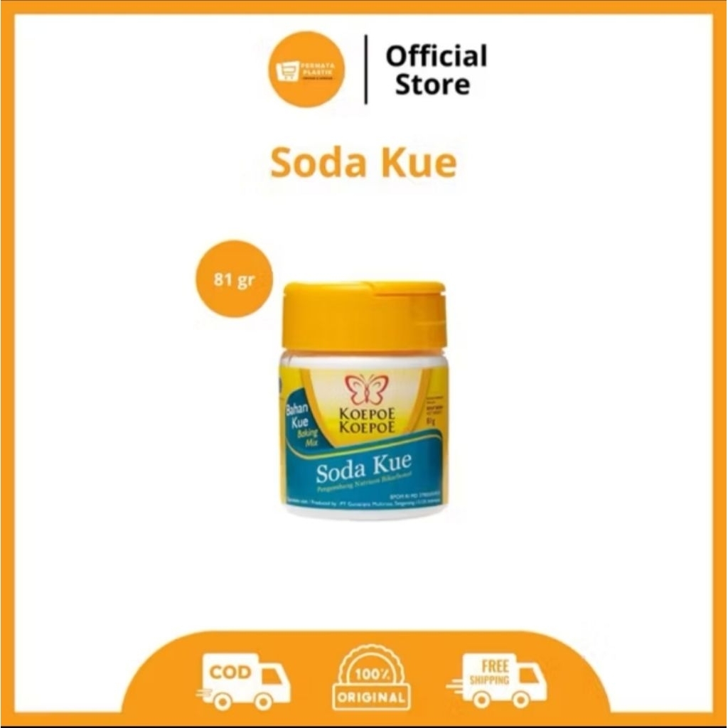 

Baking Soda Kue Powder Pengembang Kue kupu kupu 43g