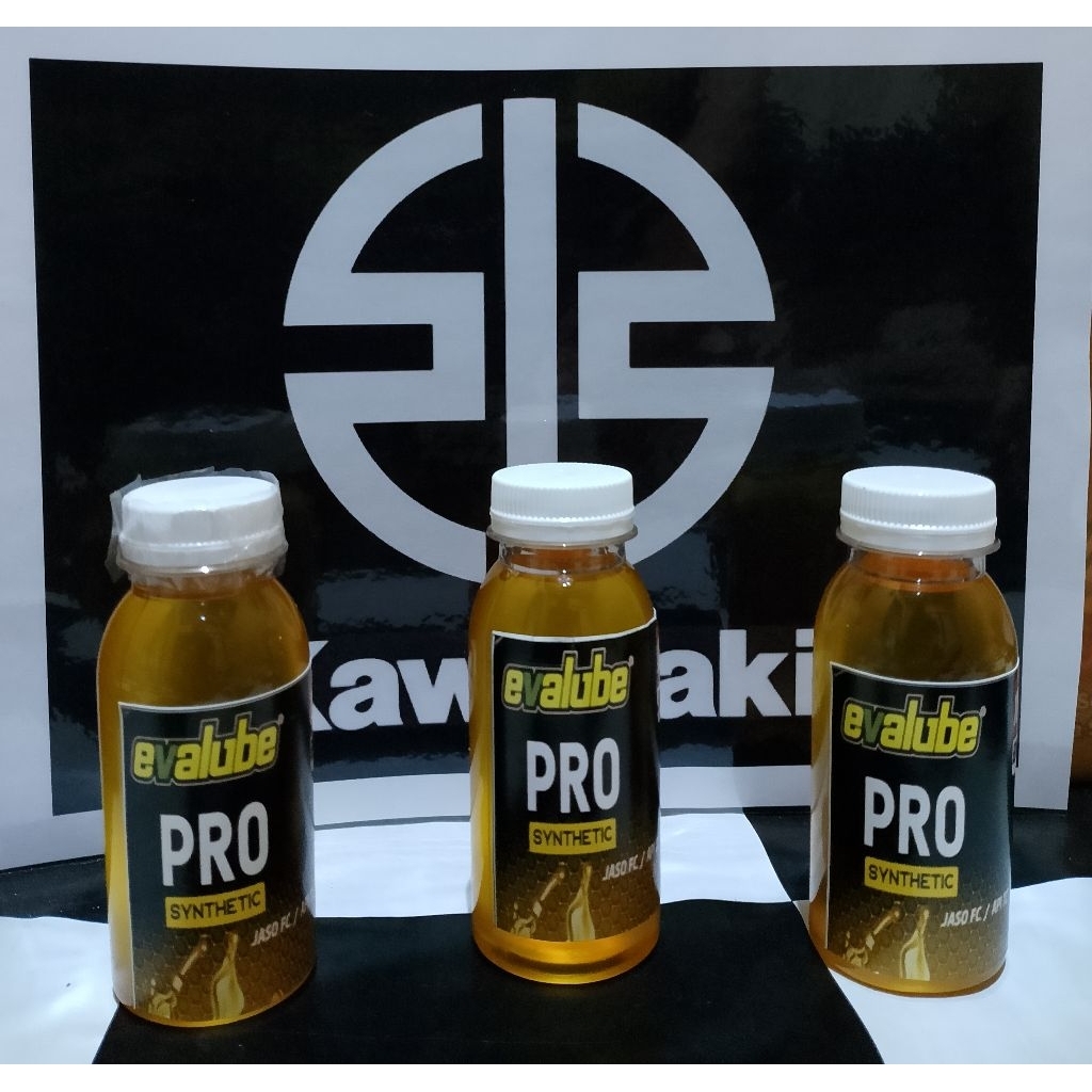 Evalube Pro 2T racing kemasan 100ml 1pcs olisamping harian .