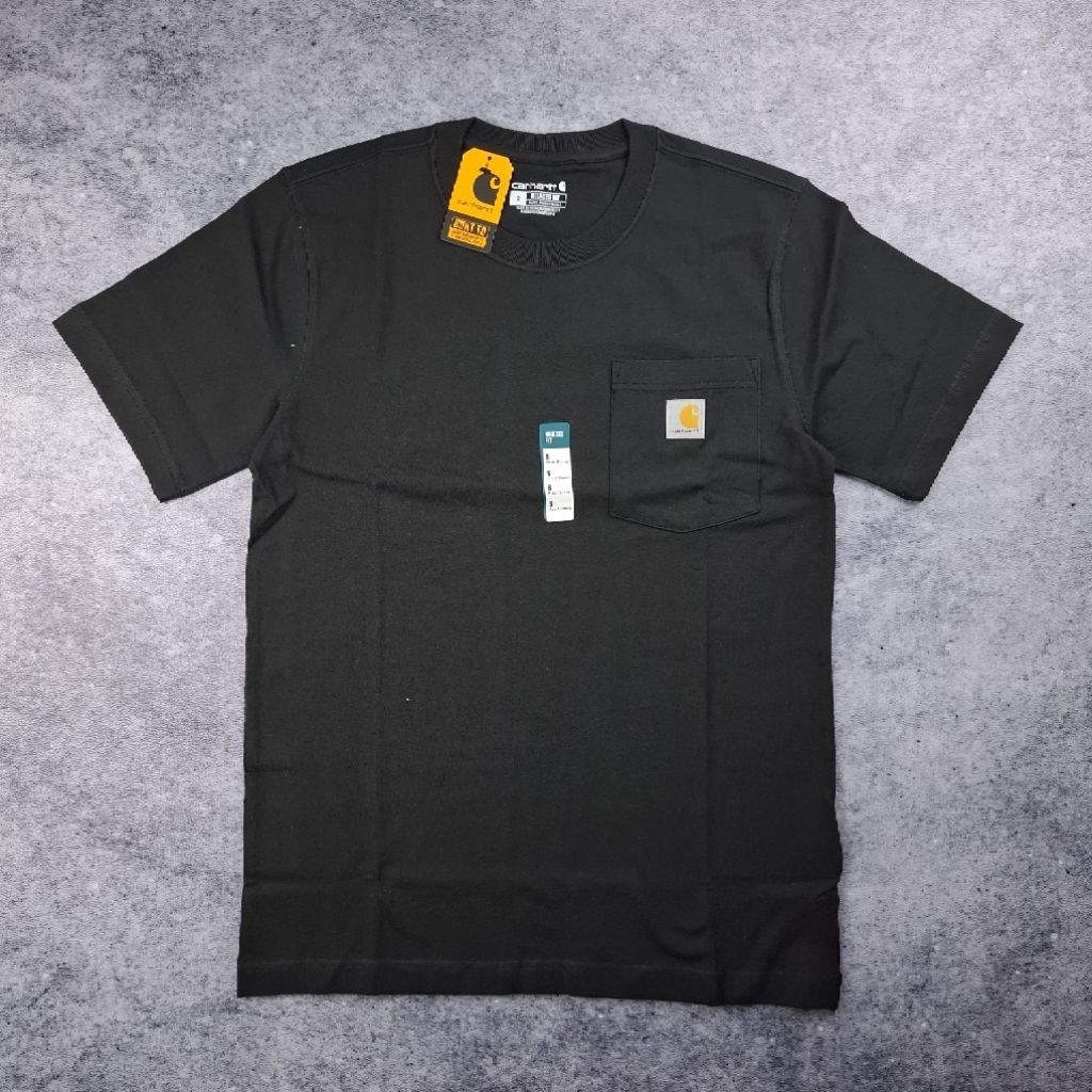 CARHARTT POCKET T-SHIRT ORIGINAL RELAXED FIT HEAVYWEIGHT BLACK