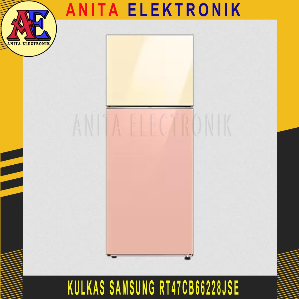 Samsung Kulkas Bespoke RT47CB66228JSE 2 Pintu Ungkep Compartmen 465L Dengan Desain Customizable & Ko