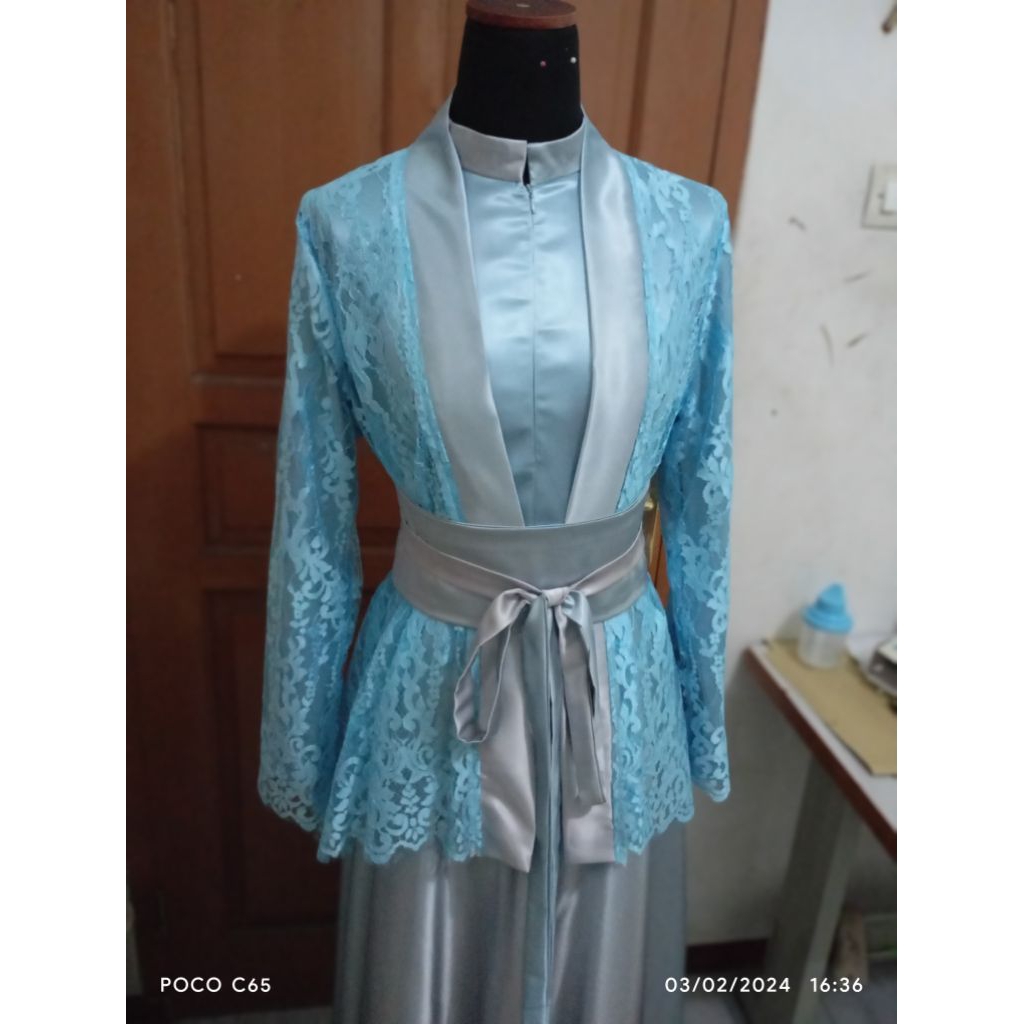 JASA JAHIT DRESS BROKAT SARIMBIT COUPLE