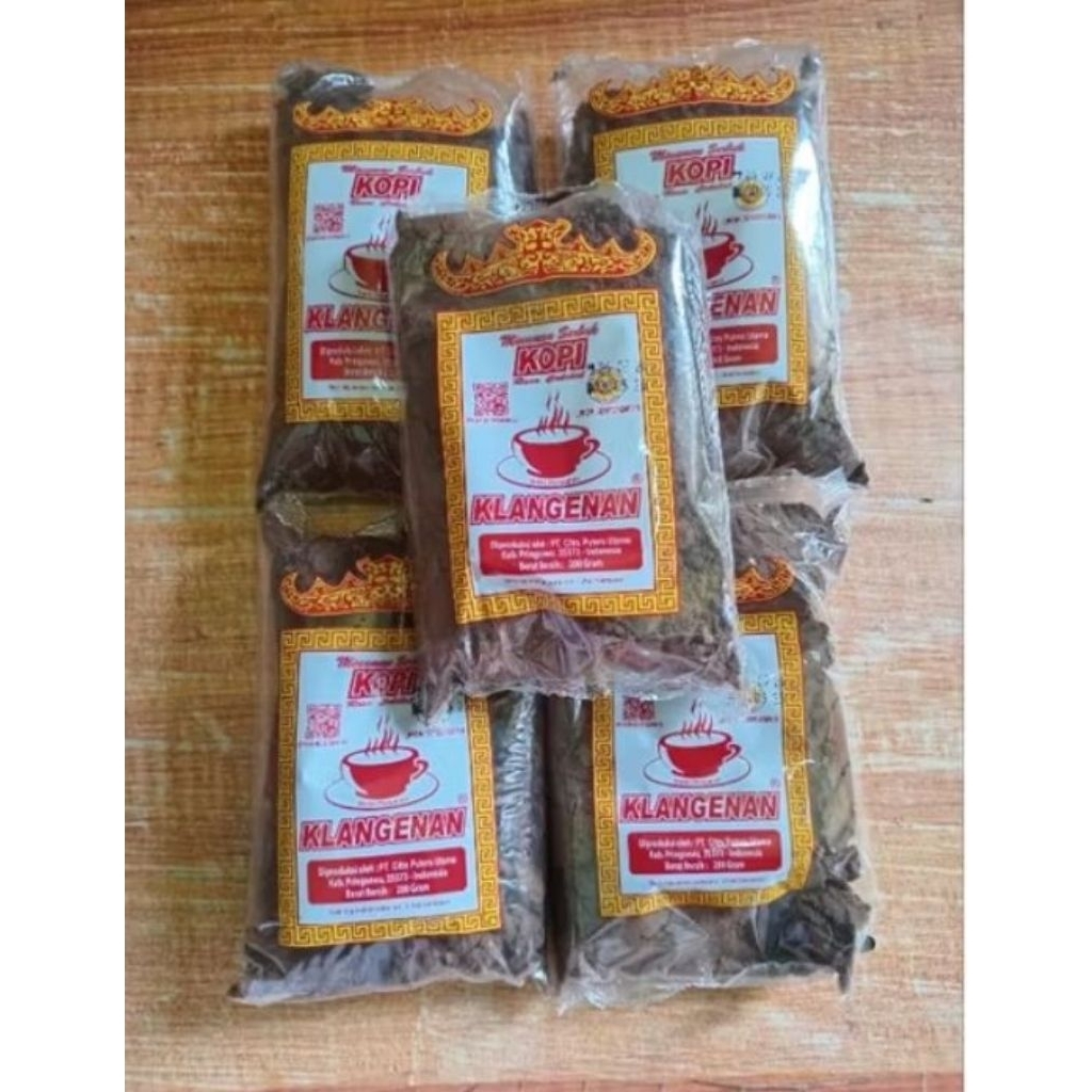 

kopi klangenan# kopi klangenan 200 gram# kopi klangenan 1 pak isi 10 pcs# kopi klangenan 1 pack berat 2 kg# kopi klangenan asli lampung#