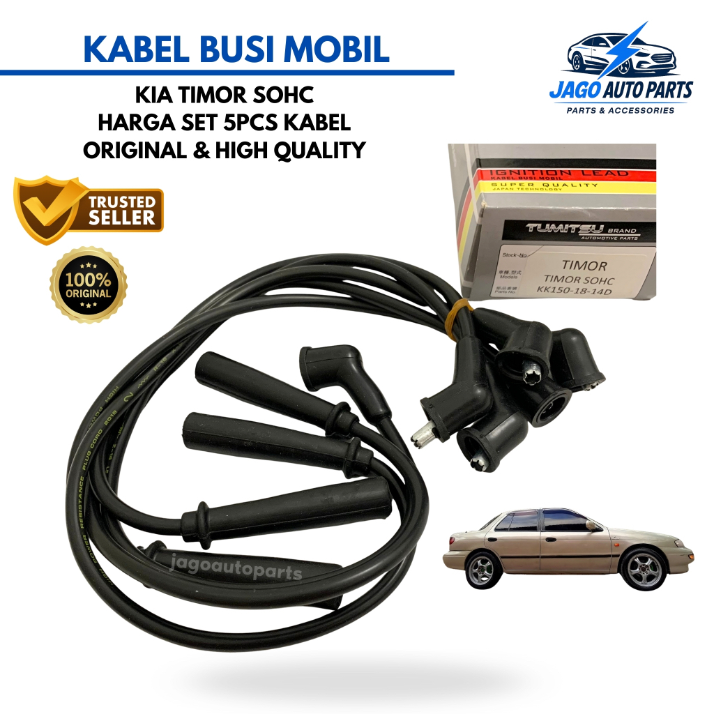 Kabel Busi Mobil Kia Timor SOHC HARGA SET KOMPLIT Original High Quality