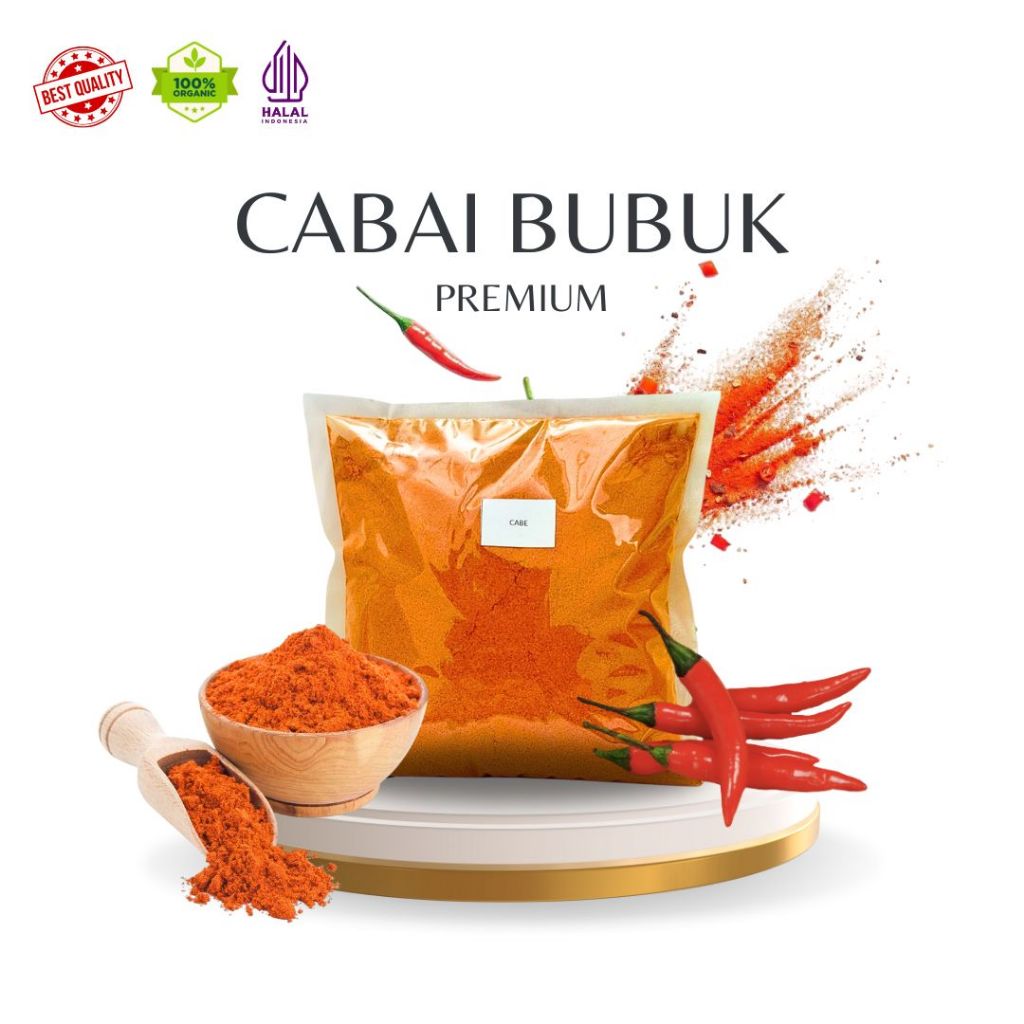 

CABE BUBUK KERING HALUS PREMIUM - CHILLI POWDER UNTUK BUMBU TABUR,REMPAH DAN MASAKAN [ 500gr/250gr/100gr ]