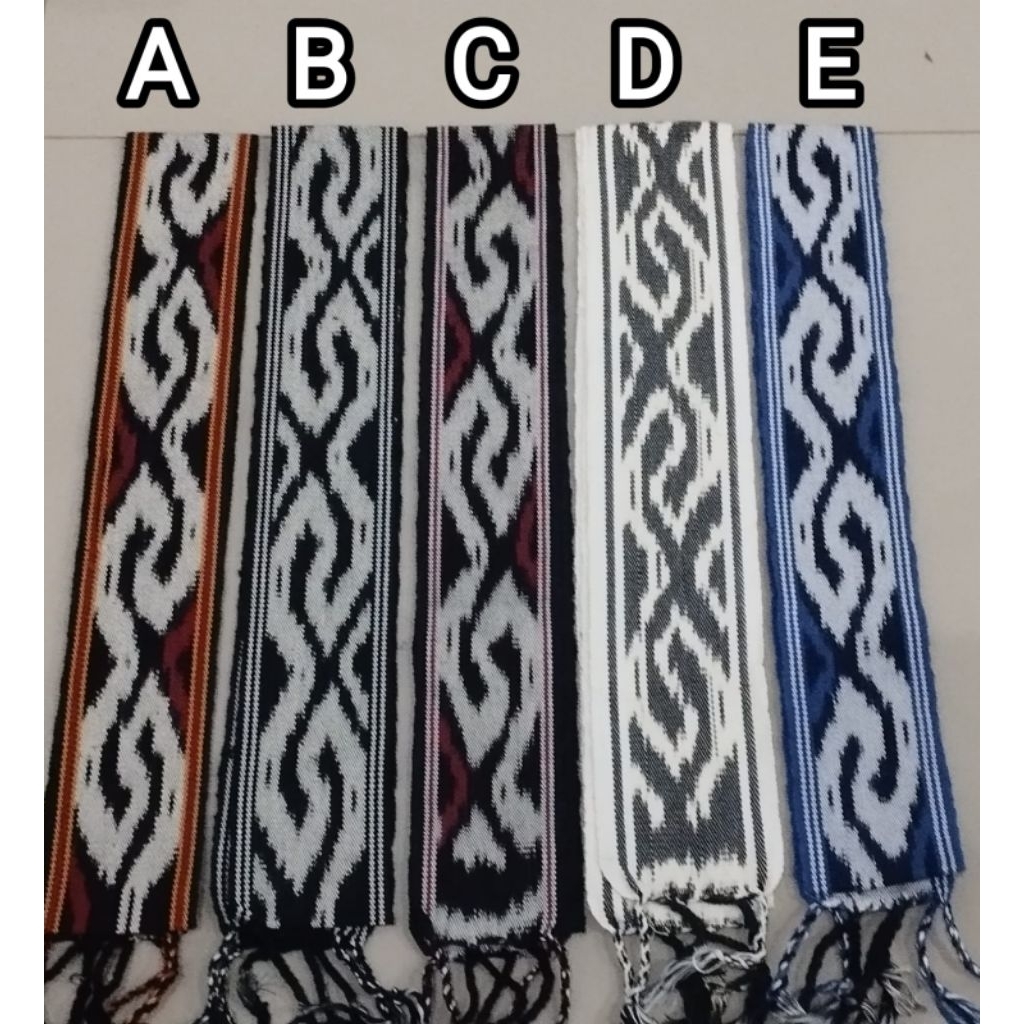 Syal Tenun Ethnic Terbaru L6cm Motif Toraja Sintang Dayak Kalimantan Ntt Lombok Bali Nusantara Sumba
