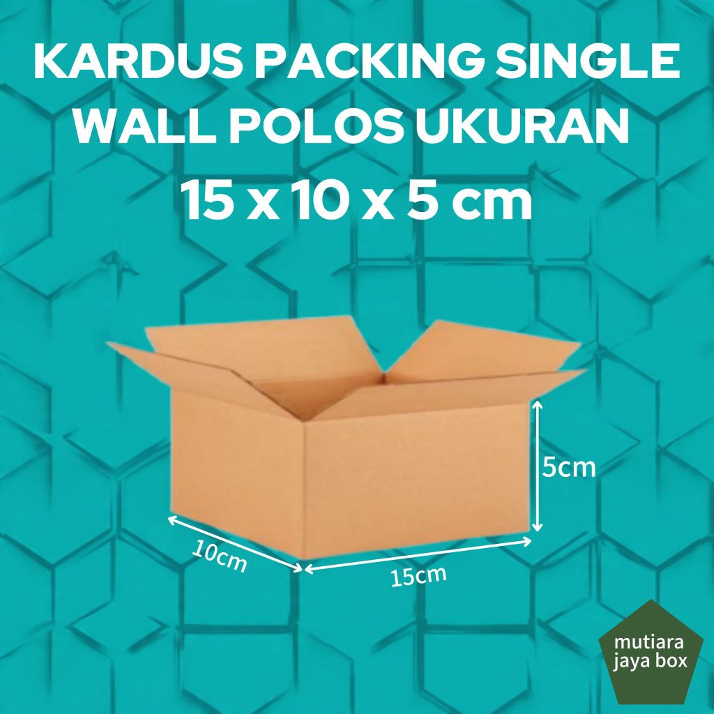 

KARDUS PACKING 15x10x5cm SINGEL WALL POLOS