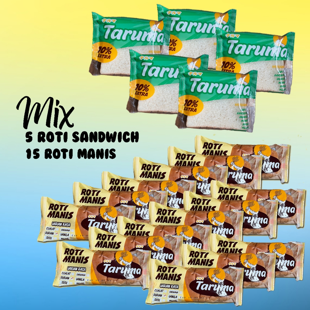 

Roti Mix 5 Sandwich dan 15 Roti Manis