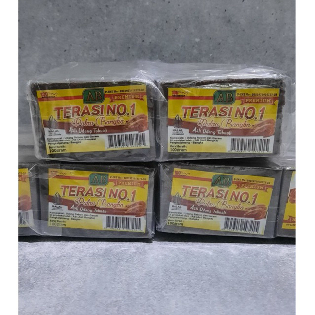 

TERASI UDANG ASLI BANGKA AB 100gr isi 10 pcs