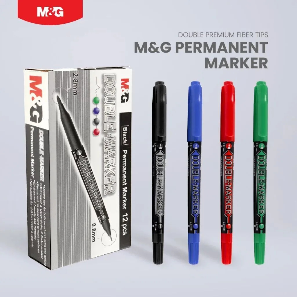 

M&G permanent marker double tips APM21372