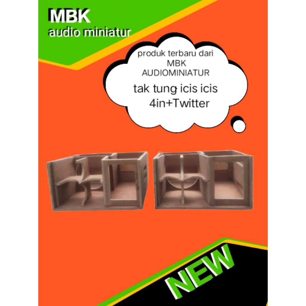 bok spiker middle 4in + Twitter miniatur