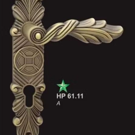 Handle Pintu Solid HP 61.11A//gagang pintu antik//handel pintu solid