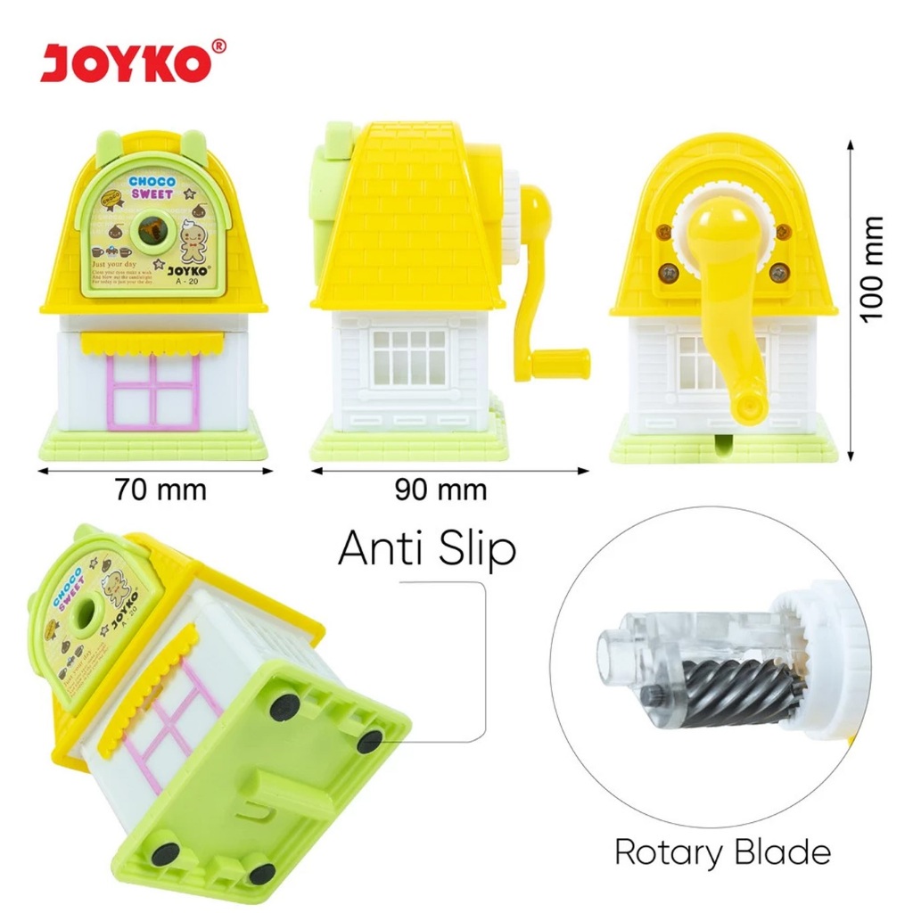 

Sharpener Rautan Serutan Putar Joyko A-20