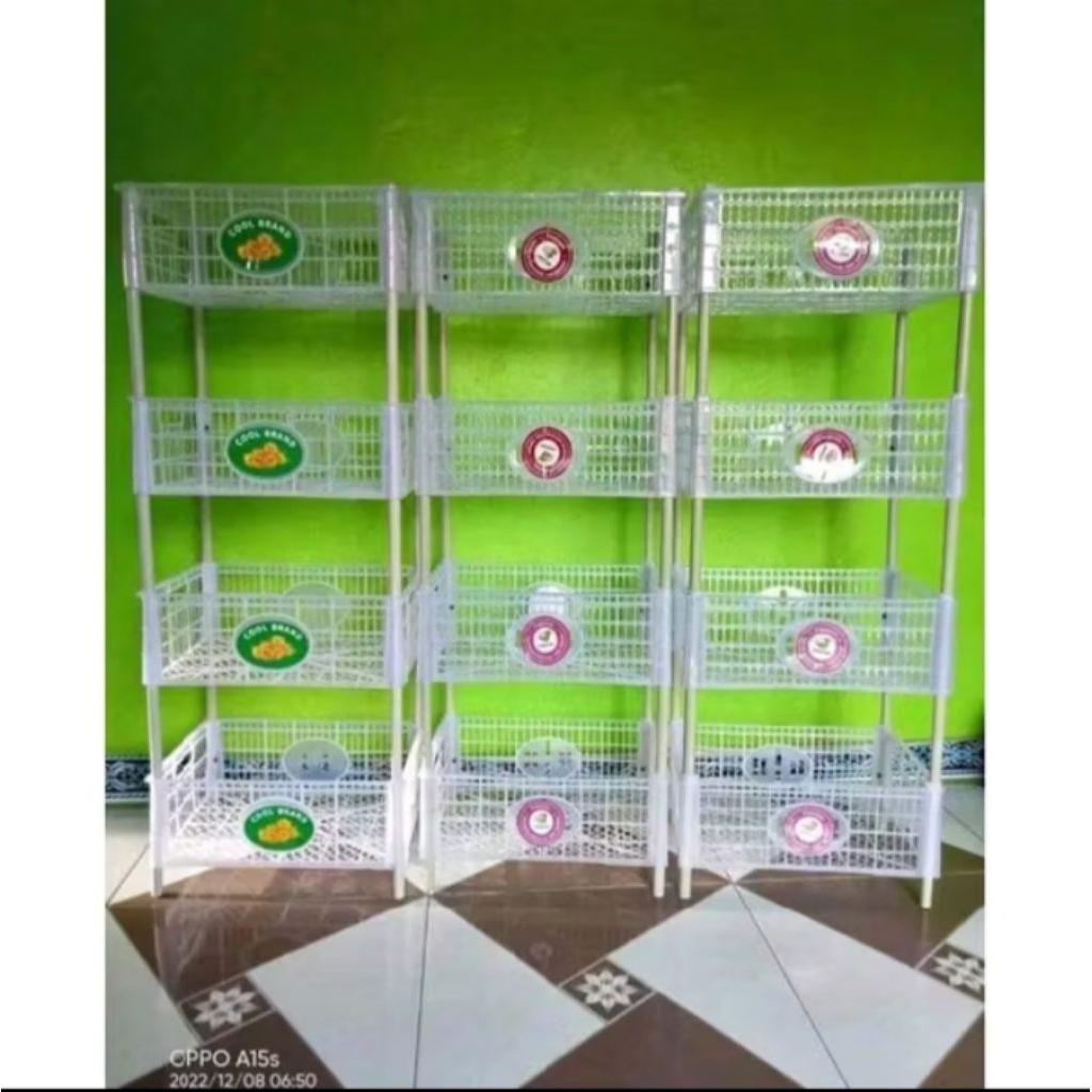 RAK SUSUN KOPI RAK WARUNG DAGANGAN KERANJANG SUSUN RAK SERBAGUNA RAK DAPUR