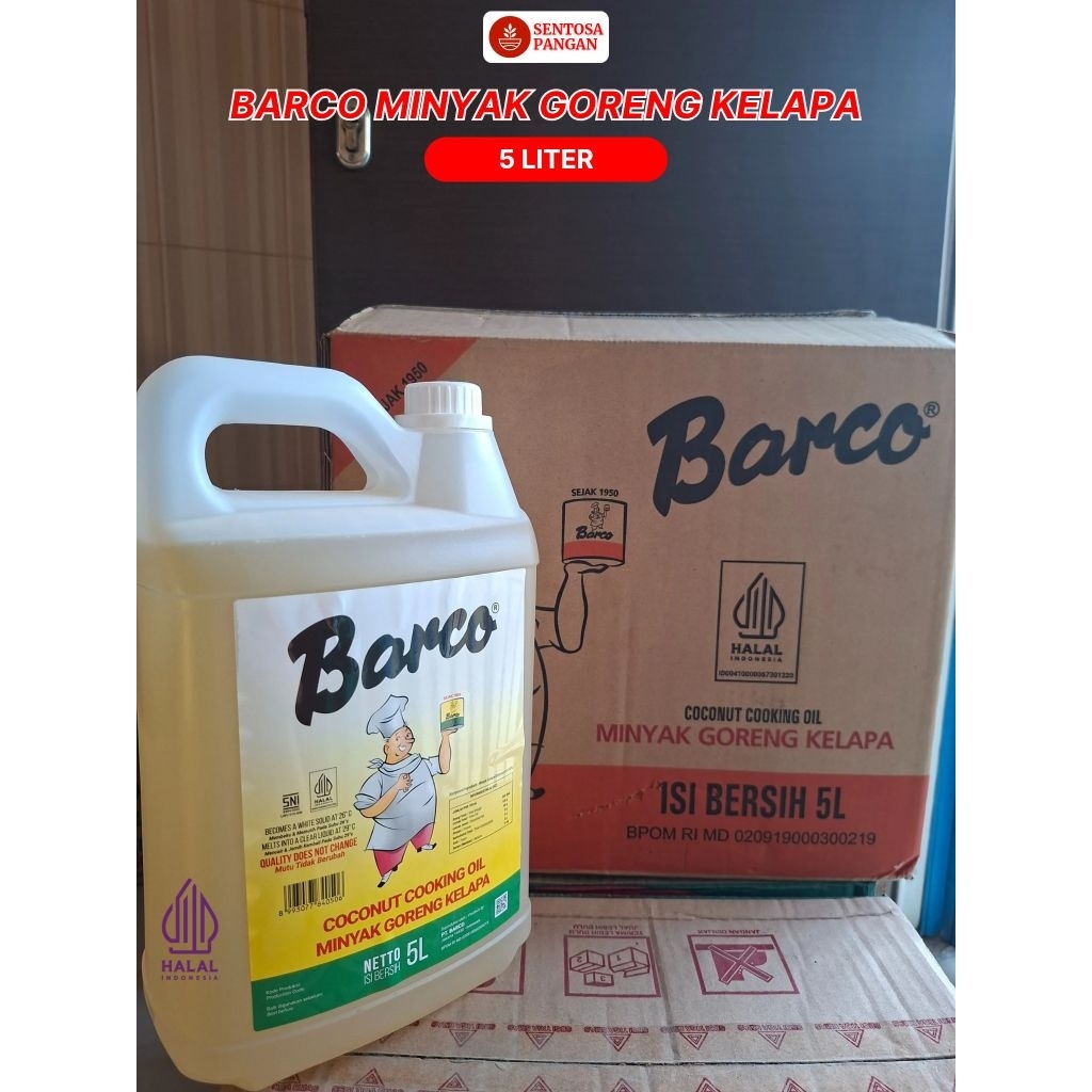 

Barco Minyak Goreng Kelapa 5 Liter Kemasan Jerigen