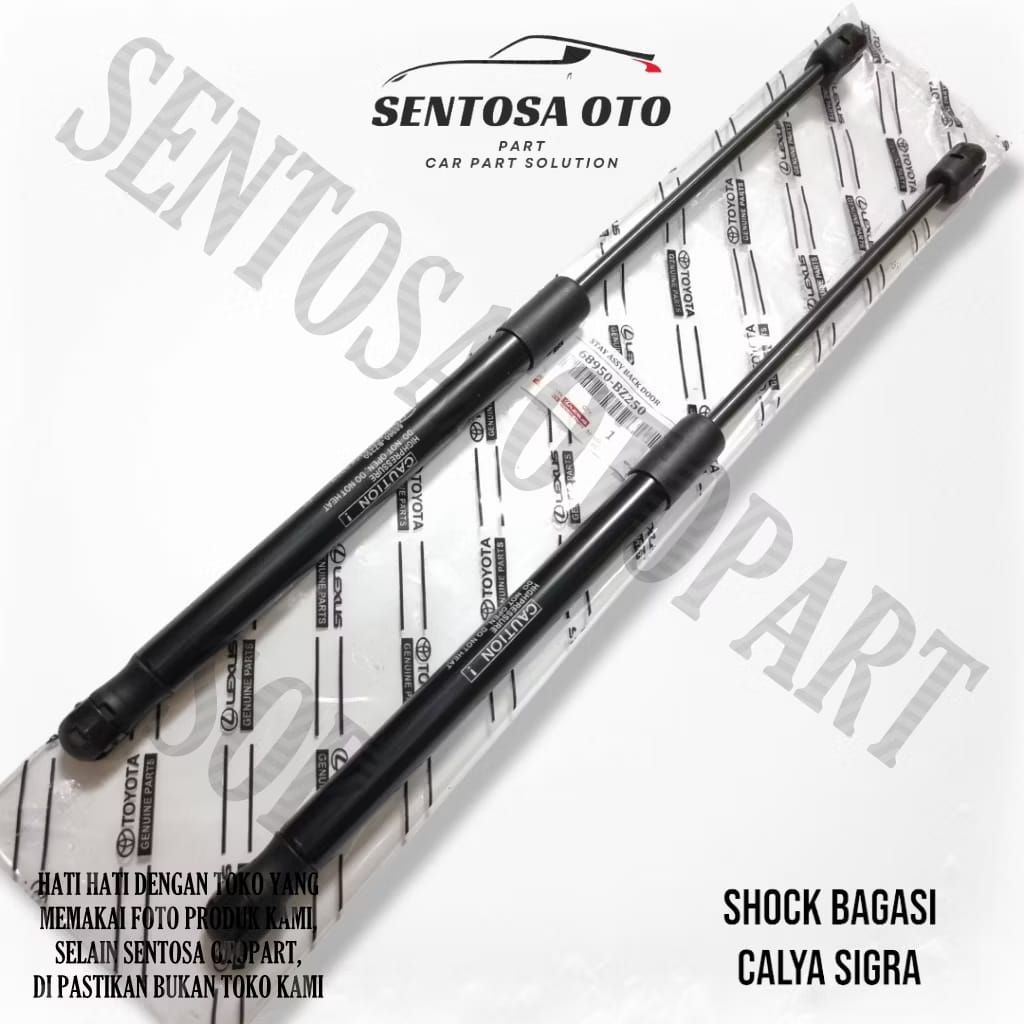 SHOCK BAGASI HIDROLIK PINTU BELAKANG MOBIL CALYA / SIGRA