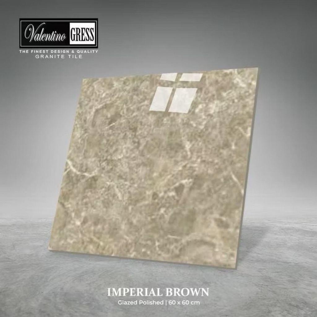 Granit Valentino Gress 60x60 Imperial Brown | Glazed Polished