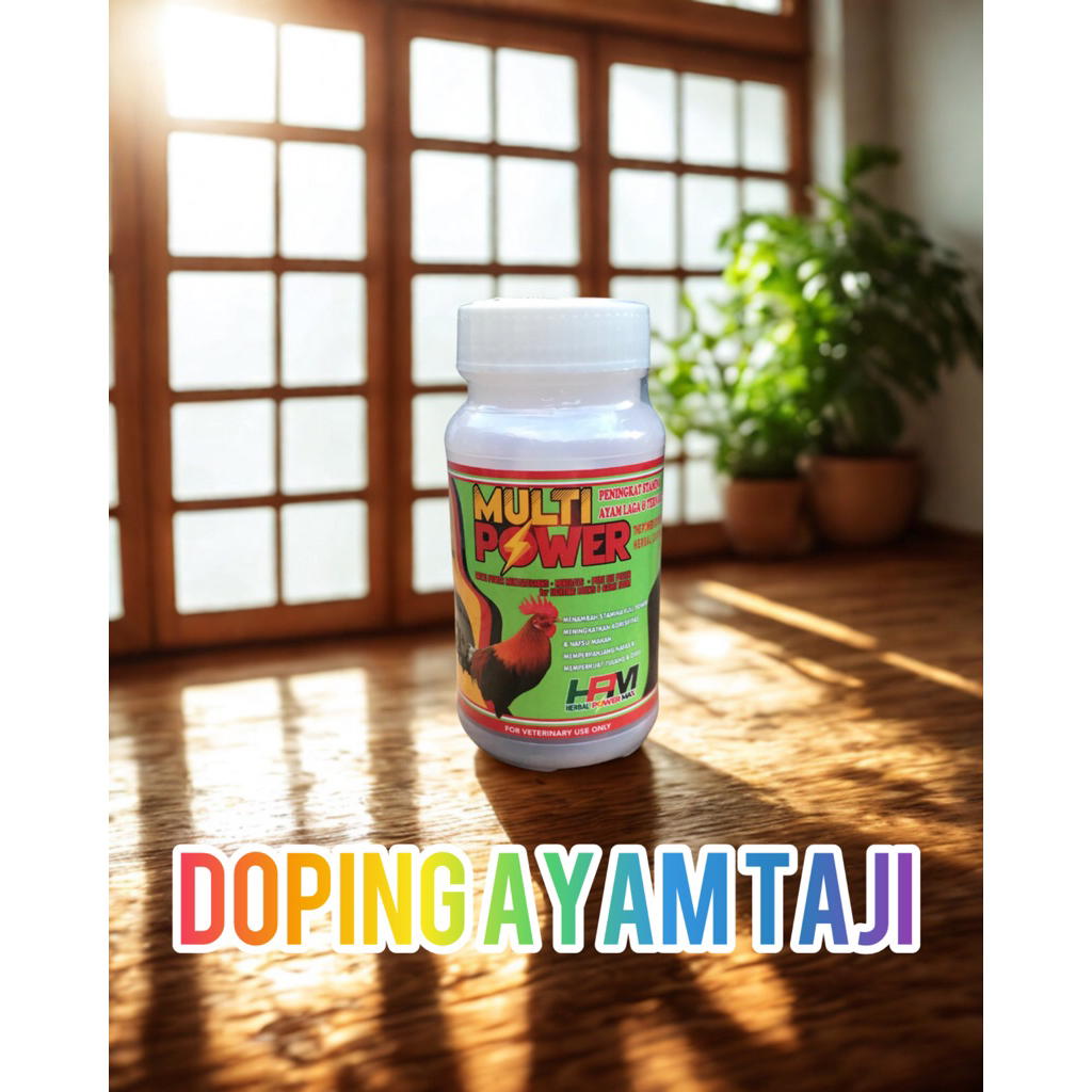 Multi power energy 50caps kualitas eksport meningkatkan stamina ayam laga dan peternakan ayam philip