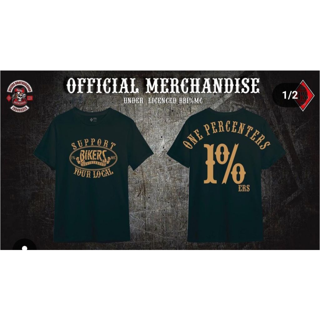t-shirt bikers brotherhood 1% MC (01)