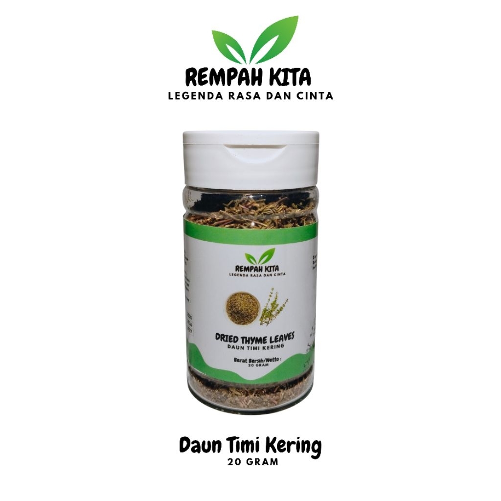 

REMPAH KITA - Daun Timi Kering / Dried Thyme - Kemasan Botol 20 Gram
