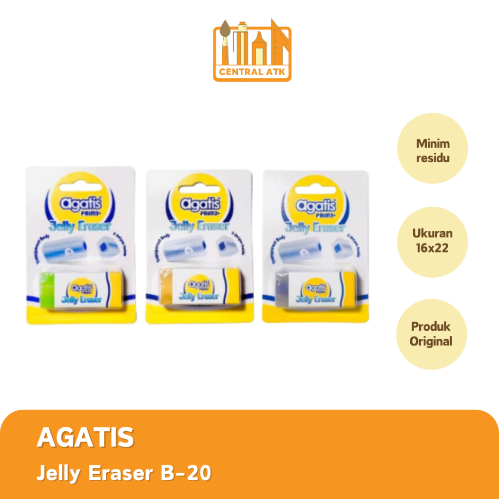 

ERASER / PENGHAPUS AGATIS JELLY ERASER CARD (1 PCS)