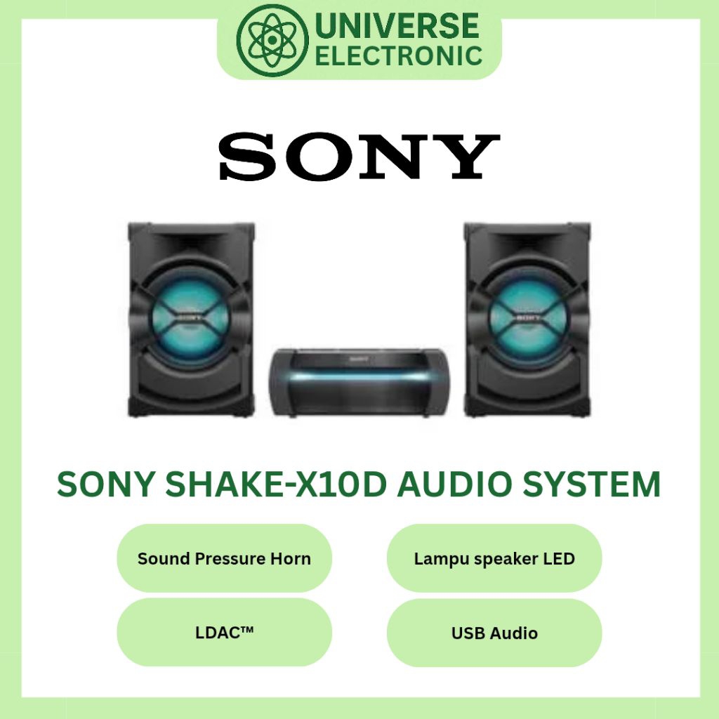 SONY SHAKE X-10D / SHAKE X10D / SHAKEX10D HIFI BLUETOOTH SPEAKER
