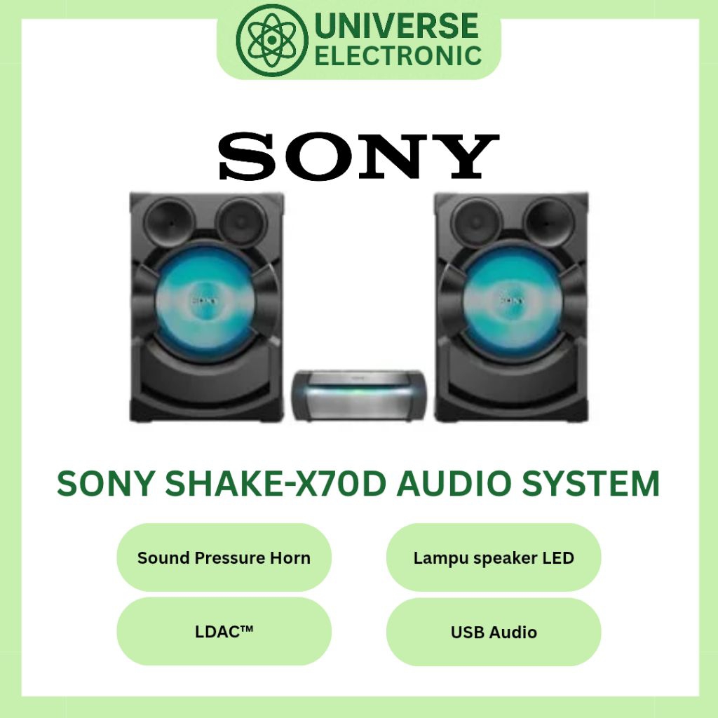 SONY SHAKE-X70D / SHAKE X70D HIFI KARAOKE SPEAKER