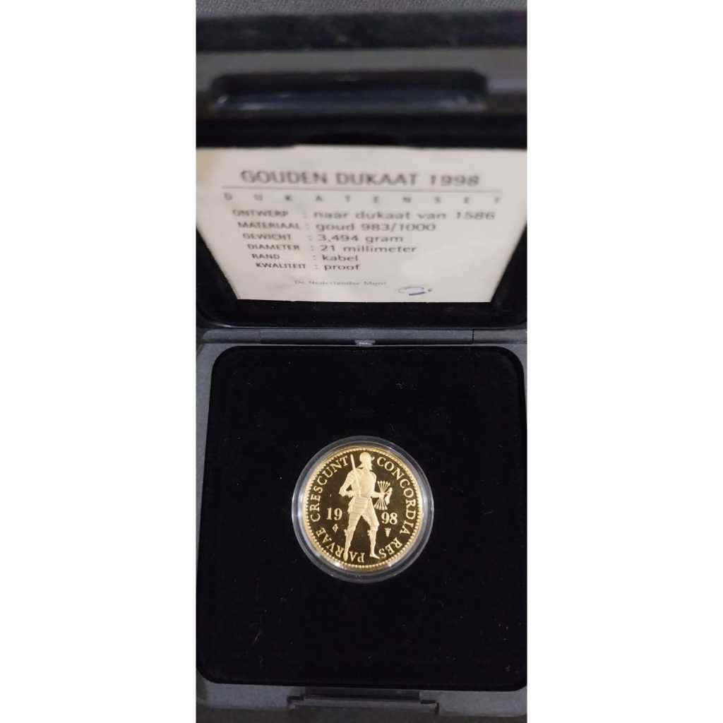 Koin Emas Netherlands 1 Ducat thn 1998 (3,494 gram) / Koin Emas Belanda