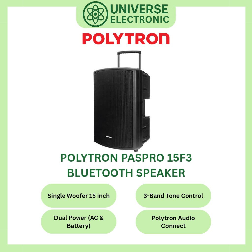 POLYTRON PAS PRO 15F3 / PASPRO 15F3 / PASPRO15F3 PORTABLE SPEAKER