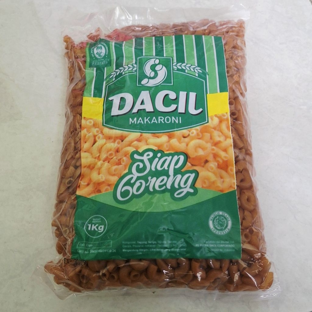

makaroni mentah, Dacil Makaroni, makaroni dacil, kerupuk makaroni 1kg